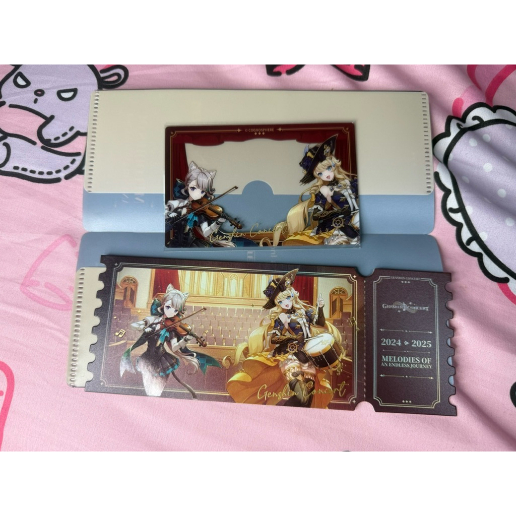 พร้อมส่ง  Navia Official Hoyoverse Goods Genshin Concert Thailand Ticket 2024 MELODIES OF Endless Jo
