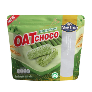 Nezline ขนมข้าวโอ๊ตอัดแท่ง รสชาเขียว ตราเนสไลน์ 400 กรัม Oat Choco Matcha