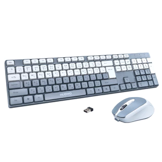 Nubwo NKM640 Keyboard+Mouse Wireless 2.4Ghz Combo Set แป้นพิมพ์ คีย์บอร์ดเม้าส์ไร้สาย มี Silicone กันน้ำ กันฝุน
