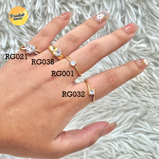 4ลาย จำนวนจำกัด แหวน เพชรเม็ดเดียว   มีหลายแบบสวยๆ  แฟชั่นเรียบง่ายสำหรับผู้หญิง
