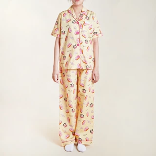 PAUL FRANK ชุดนอนกางเกงขายาวใส่ได้ทั้งชายและหญิง SWEETIE DONUT PANTS SET