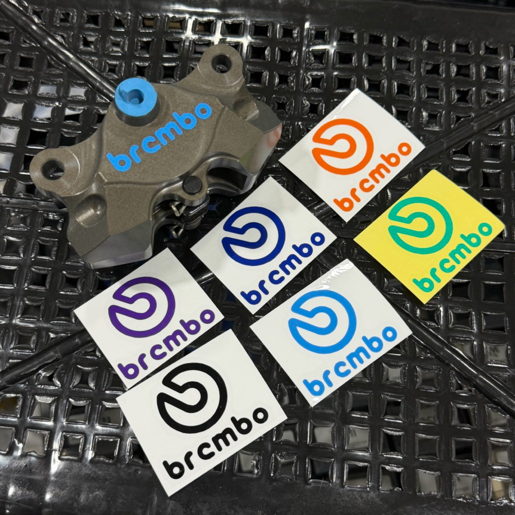 สติกเกอร์ติดโลโก้ปั๊มด้วง Brembo สติกเกอร์เปลี่ยนสีโลโก้ปั๊ม