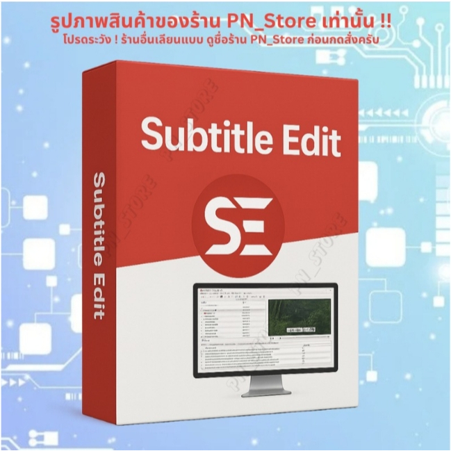 Subtitle Edit 4.0.7 โปรแกรมแก้ไขซับไตเติ้ล สำหรับ Windows