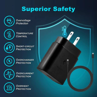 【รับประกัน 1 ปี】ชุดชาร์จ 25W PD Type-C เครื่องชาร์จเร็ว สำหรับ, ไม่ร้อน ใช้งานปลอดภัย