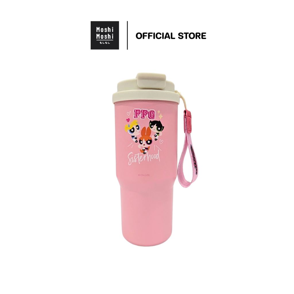 Moshi Moshi แก้วน้ำร้อนเย็น กระบอกน้ำร้อนเย็น ลาย The Powerpuff Girls ลิขสิทธิ์แท้ ขนาด 750  ml. รุ่น 6100006735