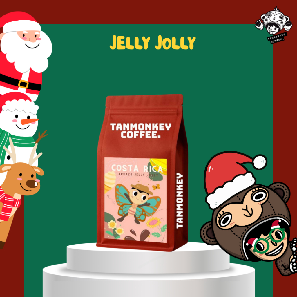 Tanmonkey Coffee เมล็ดกาแฟคั่วCosta Rica Tarrazu Jelly Jolly 200g