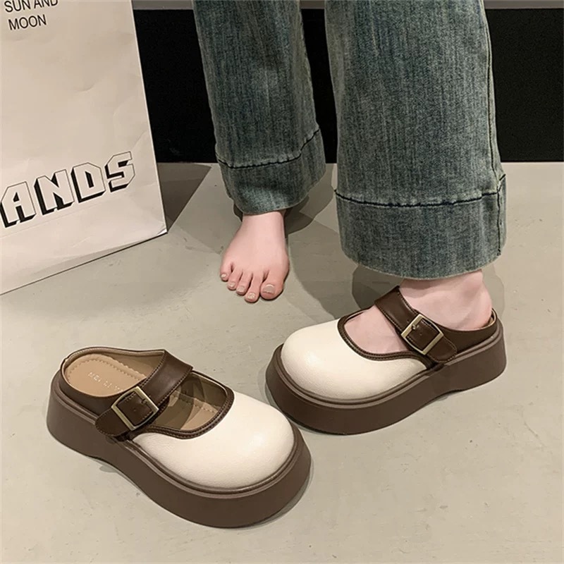 TX41 รองเท้าคัทชูหัวโต วัสดุEVA น้ำหนักเบา สายปรับระดับได้ รองรับแรงกระแทก ใส่สบาย สำหรับชีวิตประจำวัน