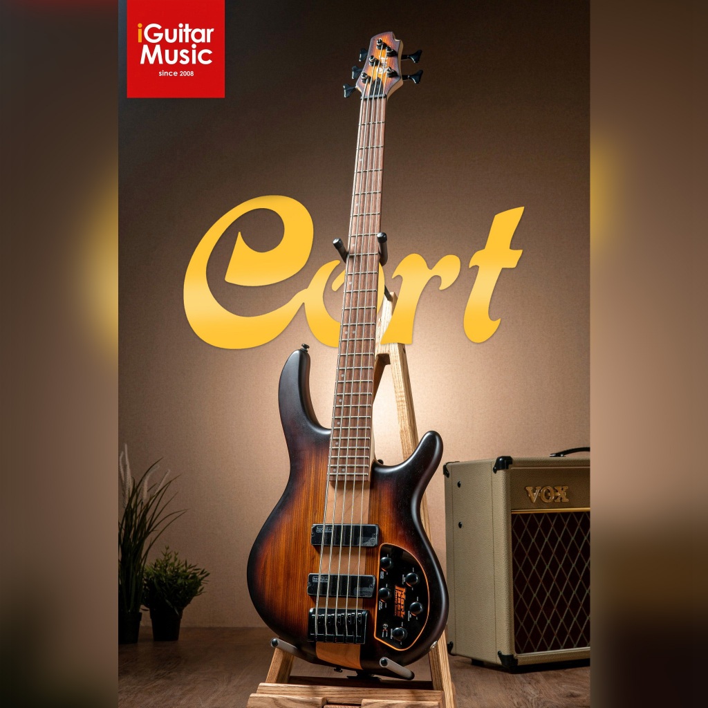 เบสไฟฟ้า Cort C5 Plus OVMH Electric Bass Cort