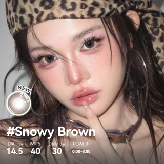 COCOMUSE คอนแทคเลนส์ รุ่น Snowy Bi-color: รูปทรงธรรมชาติ เส้นผ่านศูนย์กลาง 14.5 มม. แบบใช้แล้วทิ้งรายเดือน บรรจุ 2 pcs