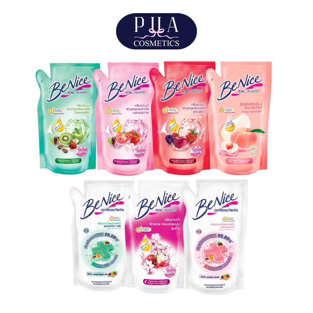 BeNice Shower Cream บีไนซ์ ครีมอาบน้ำ ชนิดถุงเติม 400 ml