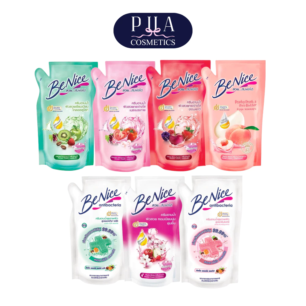 BeNice Shower Cream บีไนซ์ ครีมอาบน้ำ ชนิดถุงเติม 400 ml
