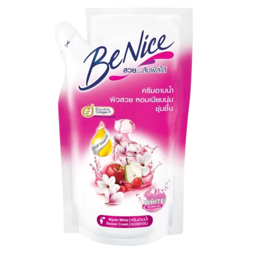 BeNice Shower Cream บีไนซ์ ครีมอาบน้ำ ชนิดถุงเติม 400 ml thumbnail 6