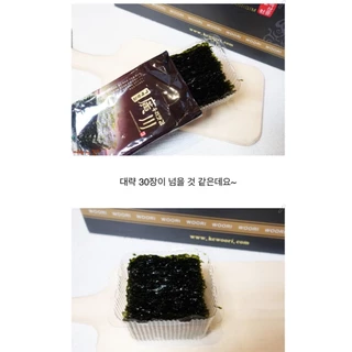 Kwang cheon Woorimat Gim 4gx30ea=10pack สาหร่ายอบกรอบ กวาง อูรีเมทกิม 4g / korea seaweed 광천 우리맛 김 4g