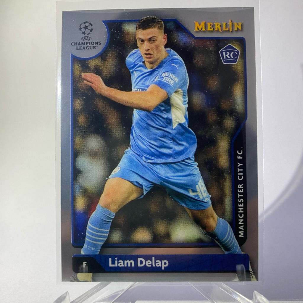 การ์ดนักฟุตบอล LIAM DELAP, RC , Manchester City,  TOPPS MERLIN 2022