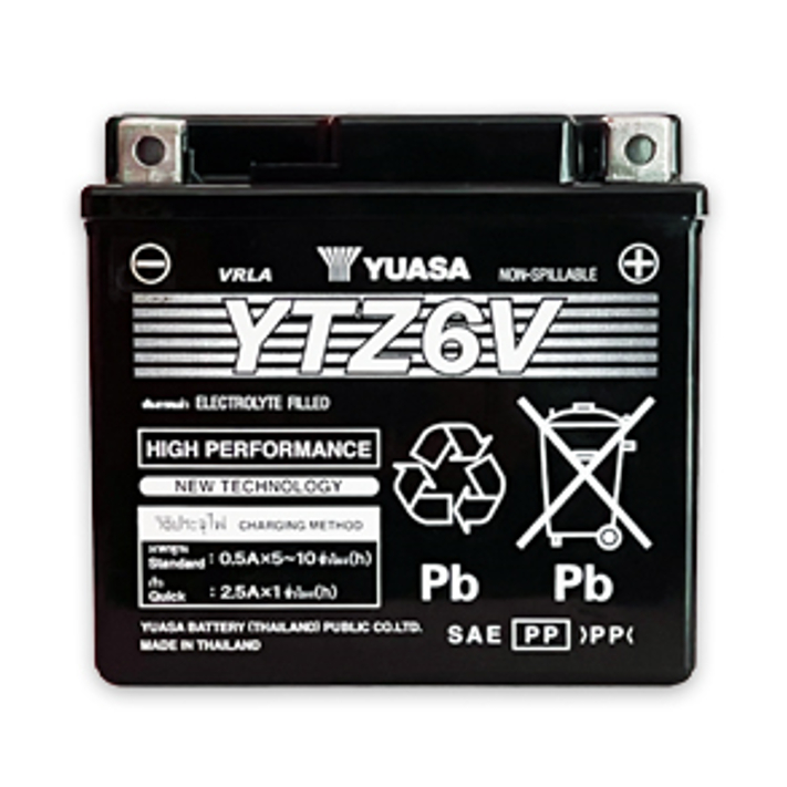 แบตเตอรี่ YTZ6V ยัวซ่า มอเตอร์ไซค์