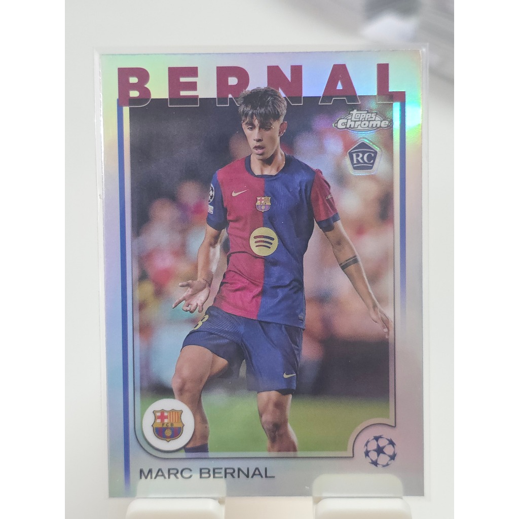 การ์ดฟุตบอล Marc Bernal (topps Chrome) ของแท้100% ภาพถ่ายจากสินค้าจริง