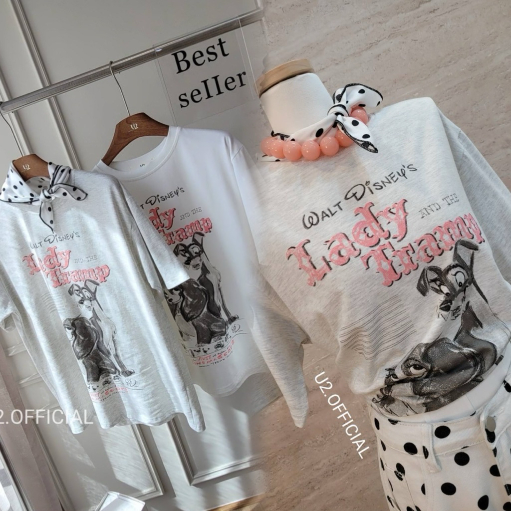 U2🩷เสื้อยืดเลดี้ทรั้ม