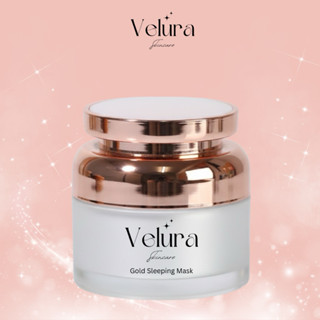 เวลูร่า สกินแคร์ มาส์กทองคำขาว12g. มาส์กข้ามคืน ผิวนุ่มชุ่มช…