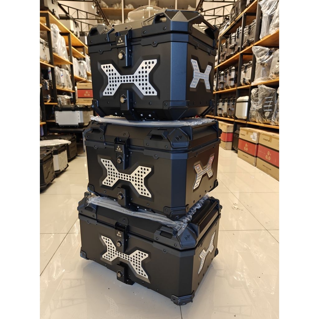 🔥พร้อมส่ง🔥 กล่องท้ายF2MOTO 3X 45L-55L-65L กล่องท้ายมอเตอร์ไซค์ กล่องหลังมอเตอร์ไซค์ พร้อมของแถมอินเน