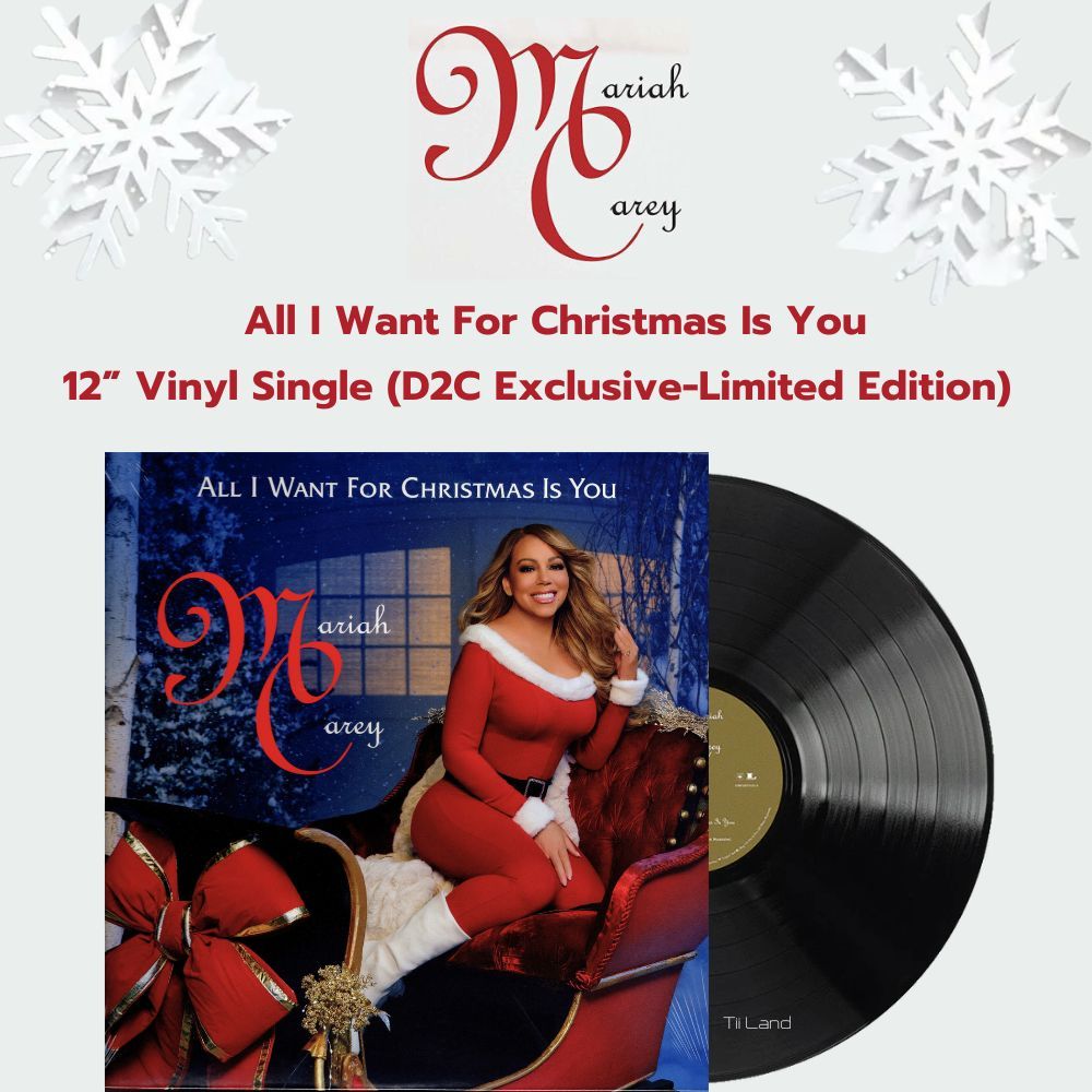 LP Mariah Carey: All I Want For Christmas Is You (D2C Exclusive-Limited Edition) (ใหม่/ซีล) ปี 2024