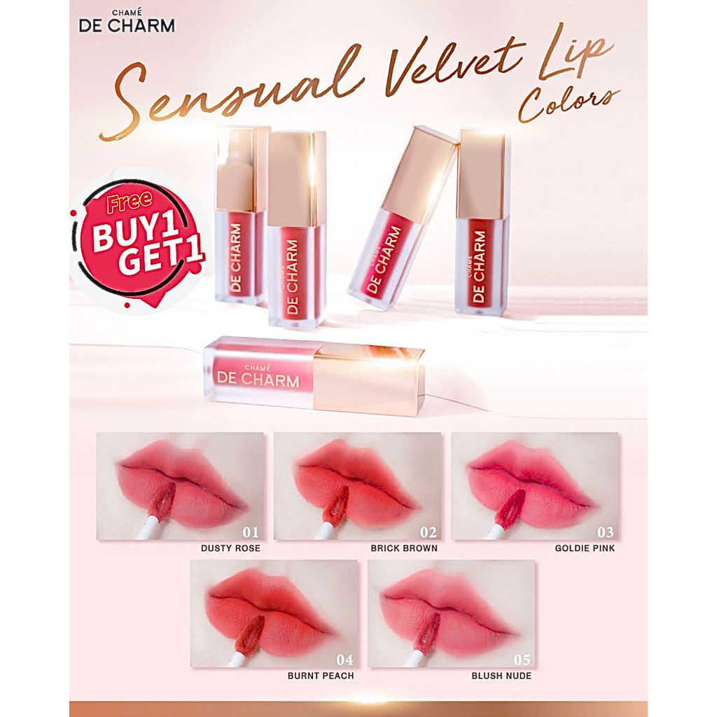 1แถม1 59.- ลิป De CHARM ของแท้💯