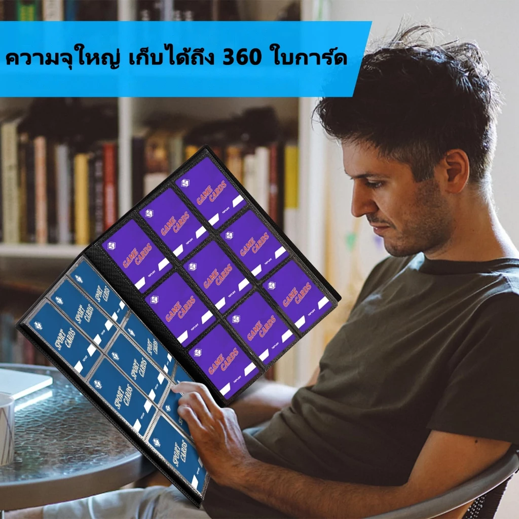 🔥แฟ้มสะสมการ์ด 9ช่อง ขนาด A4 มีสายรัดยาง ป้องกันการหลุด พร้อมส่ง (สำหรับ MTG/โปเกมอน/ยูกิโอ้) thumbnail 7