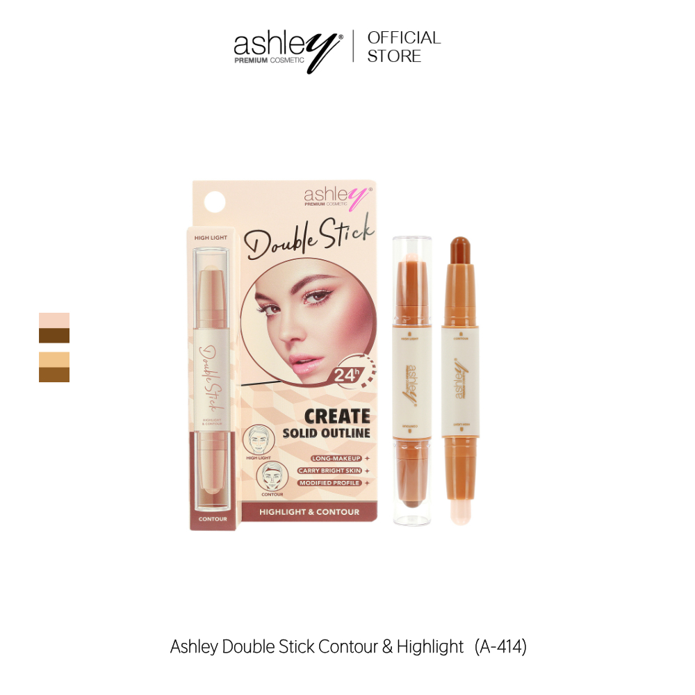 Ashley Double Stick Contour & Highlight คอนทัวร์และไฮไลท์ (A-414)