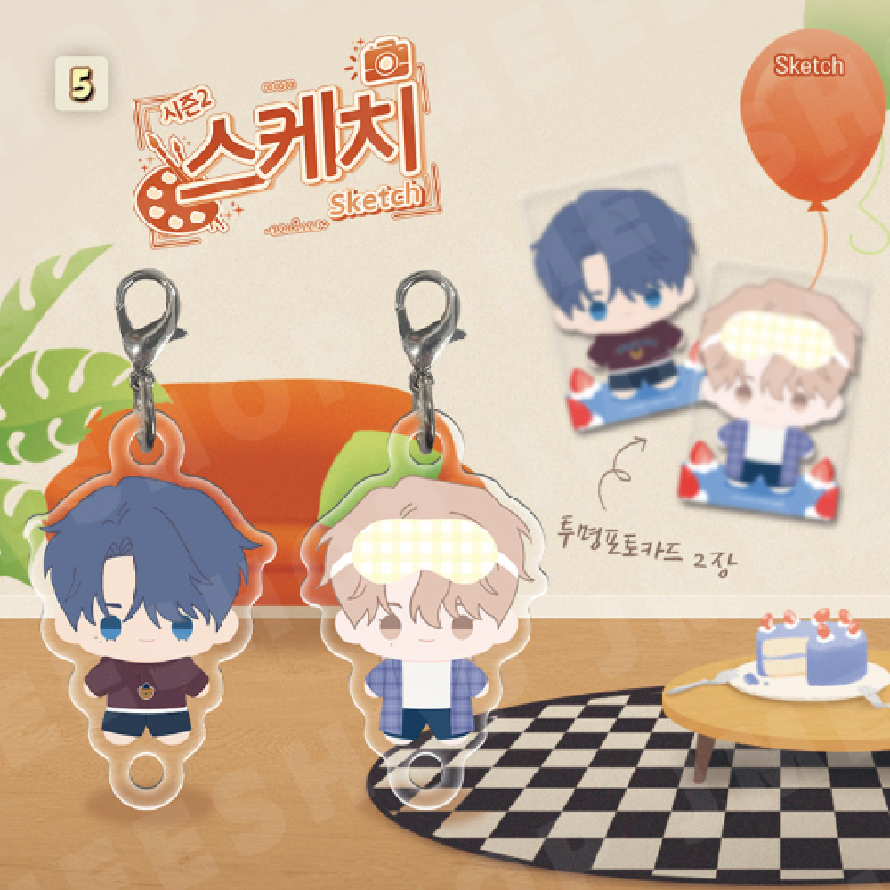 JMEESHOP TH - [BOM SWEET HOME] Mini BBOSIRAEGI Acrylic Charm Set - รูปที่ 7