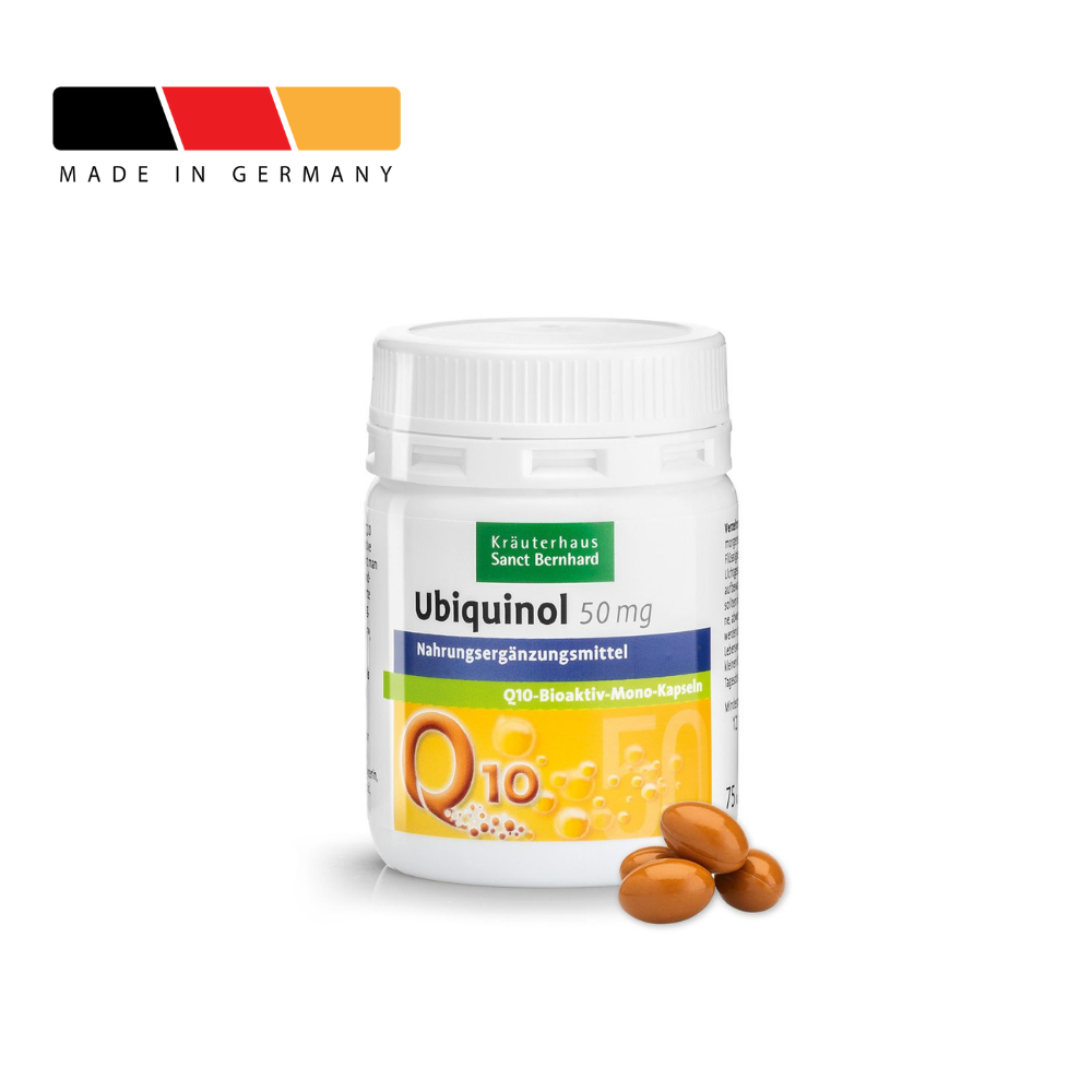 Sanct Bernhard Ubiquinol 50 mg Q10 75 เม็ด ผลิตภัณฑ์เสริมอาหารสูตรพรีเมี่ยม