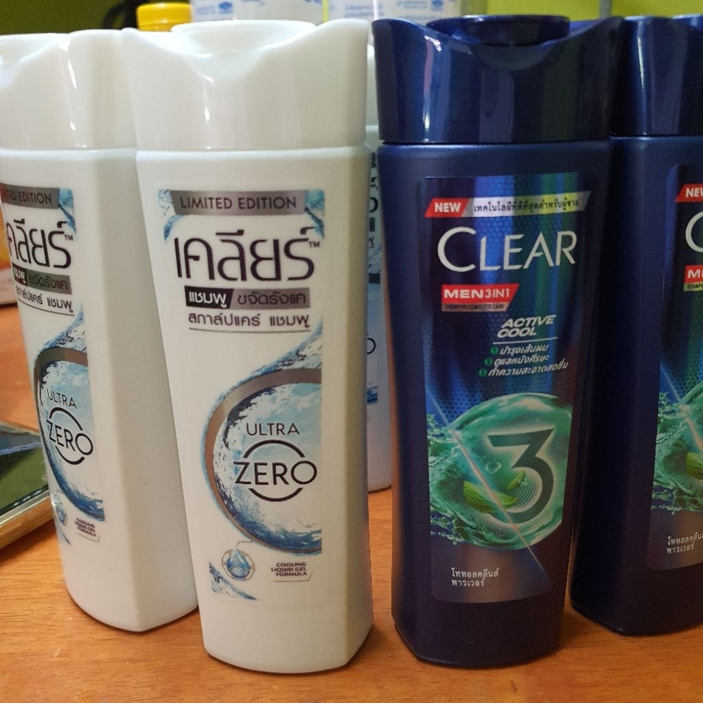 แชมพูขจัดรังแค เคลียร์ สกาล์ป Active cool shampoo Men total complete care 130-170ml