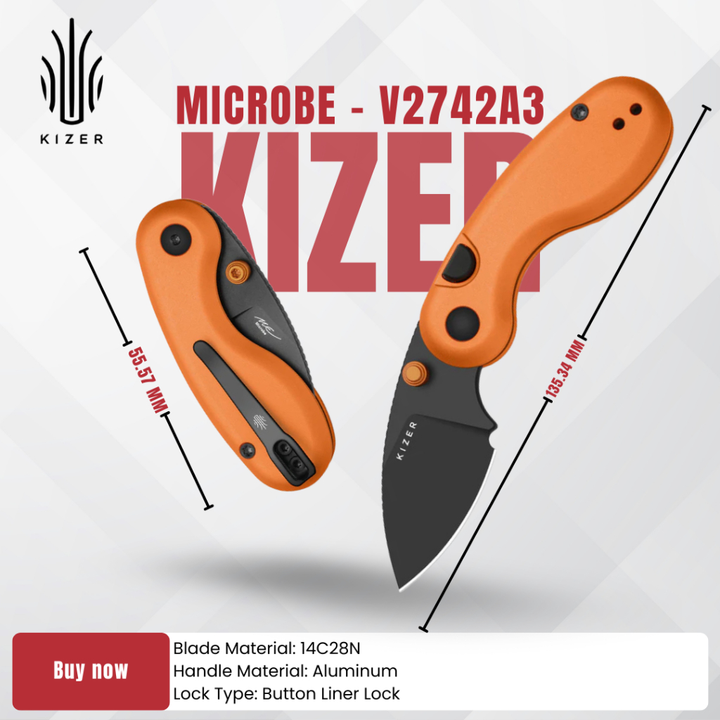 อุปกรณ์เดินป่า Kizer Microbe | 14C28N | Aluminum | V2742A3 ของแท้-ส่งไว