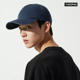 Yuedpao Cap Classic Fade Denim หมวกยืดเปล่า สไตล์มินิมอล หมวกฟอกเฟด แฟชั่น