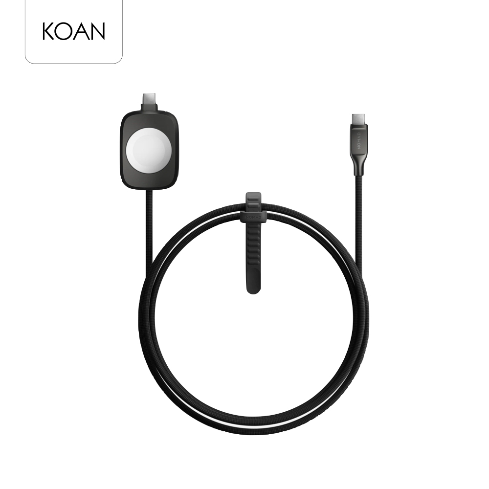 NOMAD สายชาร์จ Universal Cable ใช้สำหรับ Apple Watch - 1.5m Carbide
