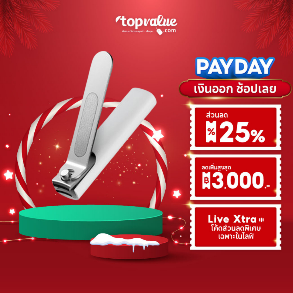 Xiaomi Mijia Nail Clipper กรรไกรตัดเล็บอัจฉริยะ เก็บเศษเล็บ สแตนเลสอย่างดีไม่เป็