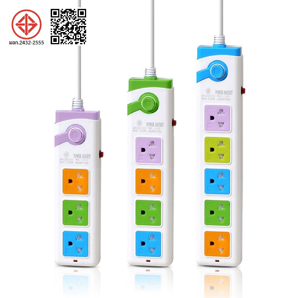 PANASI ลดราคาพิเศษ ปลั๊กไฟ usb ปลั๊ก3/4/5ตา power socket พร้อมสวิตช์ปิดเปิด มาตรฐาน มอก. ตัดไฟได้ 3เมตร 5เมตร - รูปที่ 7