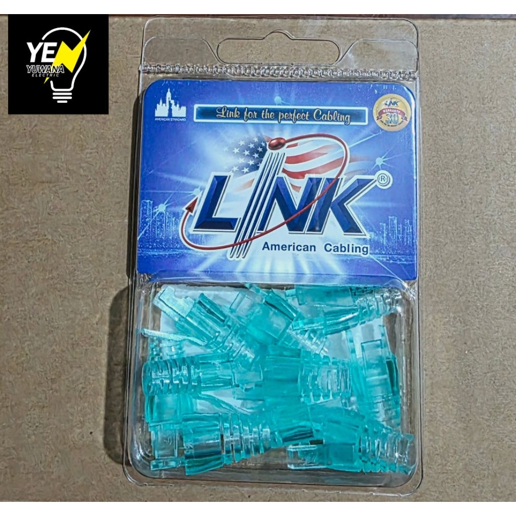 LINK ตัวล็อคสาย CAT6 NEW LOCKING BLUG BOOT(GREEN)US-6623A