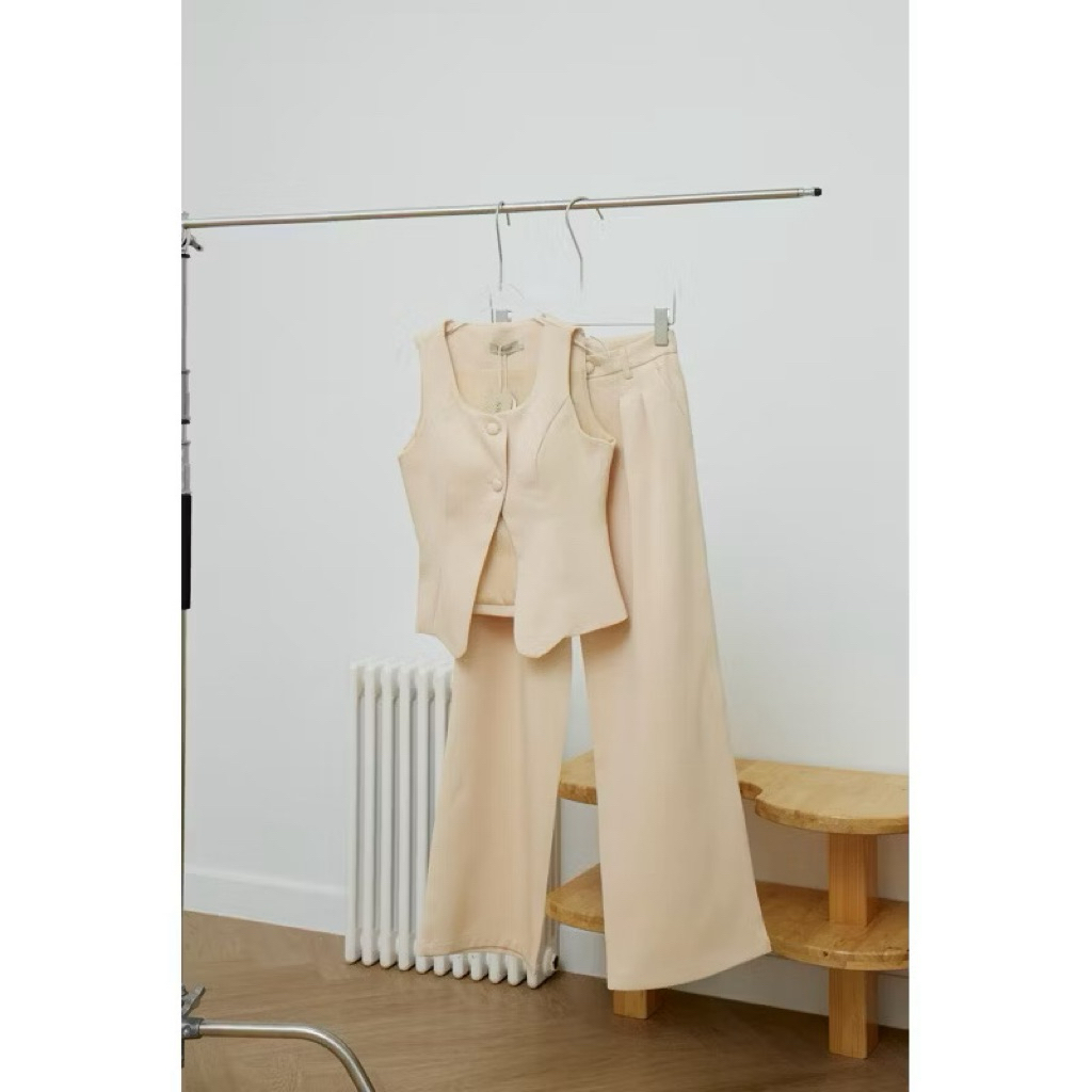 “ Demie set  “ (XL) 🩵🐰 เสื้อแขนกุด+กางเกงขายาว - Swanashop