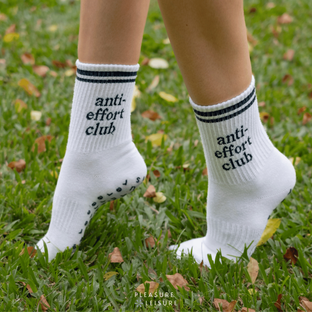 Anti Effort Grip Socks - Pleasure & Leisure ถุงเท้าพิลาทิส โยคะ กันลื่น