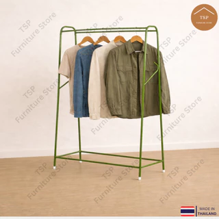 ราวตากผ้า ราวแขวนเสื้อผ้า ตากผ้าบาร์คู่ 2 ราว แขวนได้ 100cm กันน้ำกันสนิม ประหยัดพื้นที่ TSP ผลิตในไทย