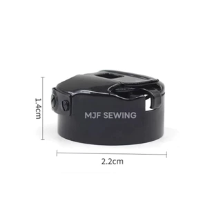 MJF SEWINGกระโหลกจักรเย็บอุตสาหกรรมแท้ เคลือบแบล็คโครเมี่ยมดำ พร้อมสปริงเต็มวง ทนความร้อน กันด้ายขาด จักรเย็บคอม/ไดเร็ค