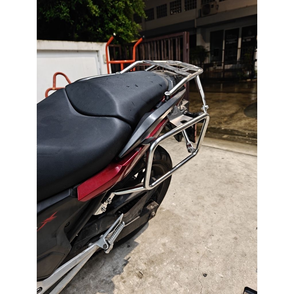 ชุดแร็คHONDA NC750Xไม่ต้องถอดมือจับ ชุดแร็คNC750X แร็คข้างNC750X แร็คท้ายNC750X