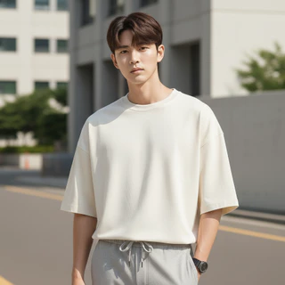 Buddysyrup เสื้อยืด Oversized (Classic Collection) - เสื้อเปล่า (เสื้อไม่มีลายสกรีน) คอตตอนแท้100% นุ่มอยู่ทรงแต่ไม่ย้วย