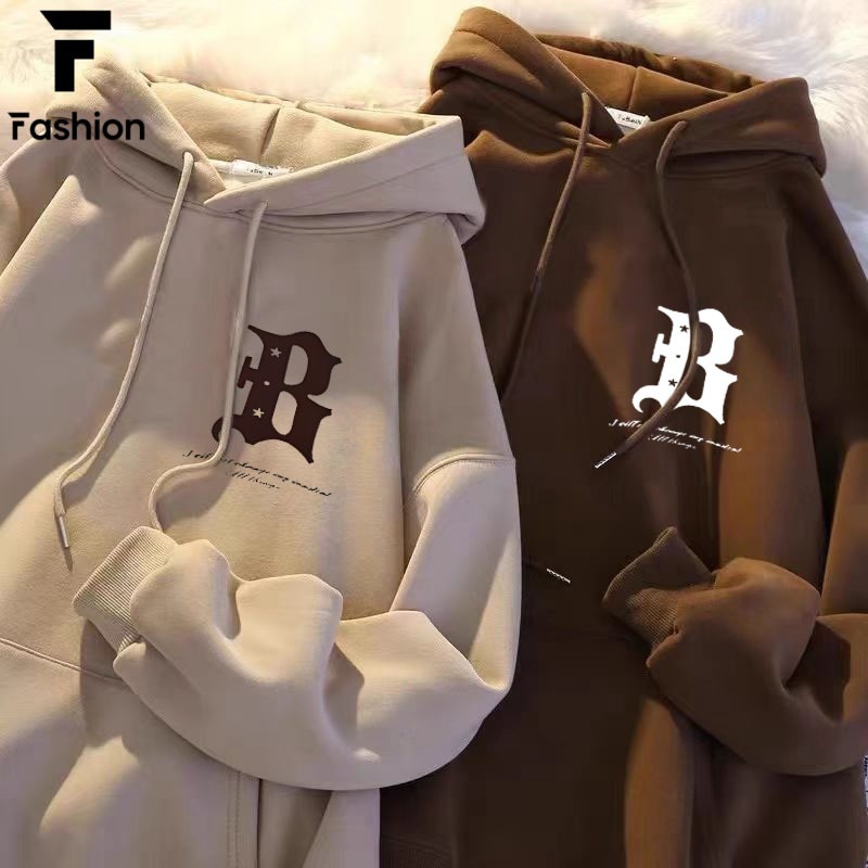 🔥【ฮู้ดี้ลายพิมพ์ใหม่】เสื้อฮู้ด ทรงโอเวอร์ไซส์ สไตล์เกาหลี 🇰🇷 ใส่ oversized ฟรีไซส์ สบายๆ เหมาะทุกเพ