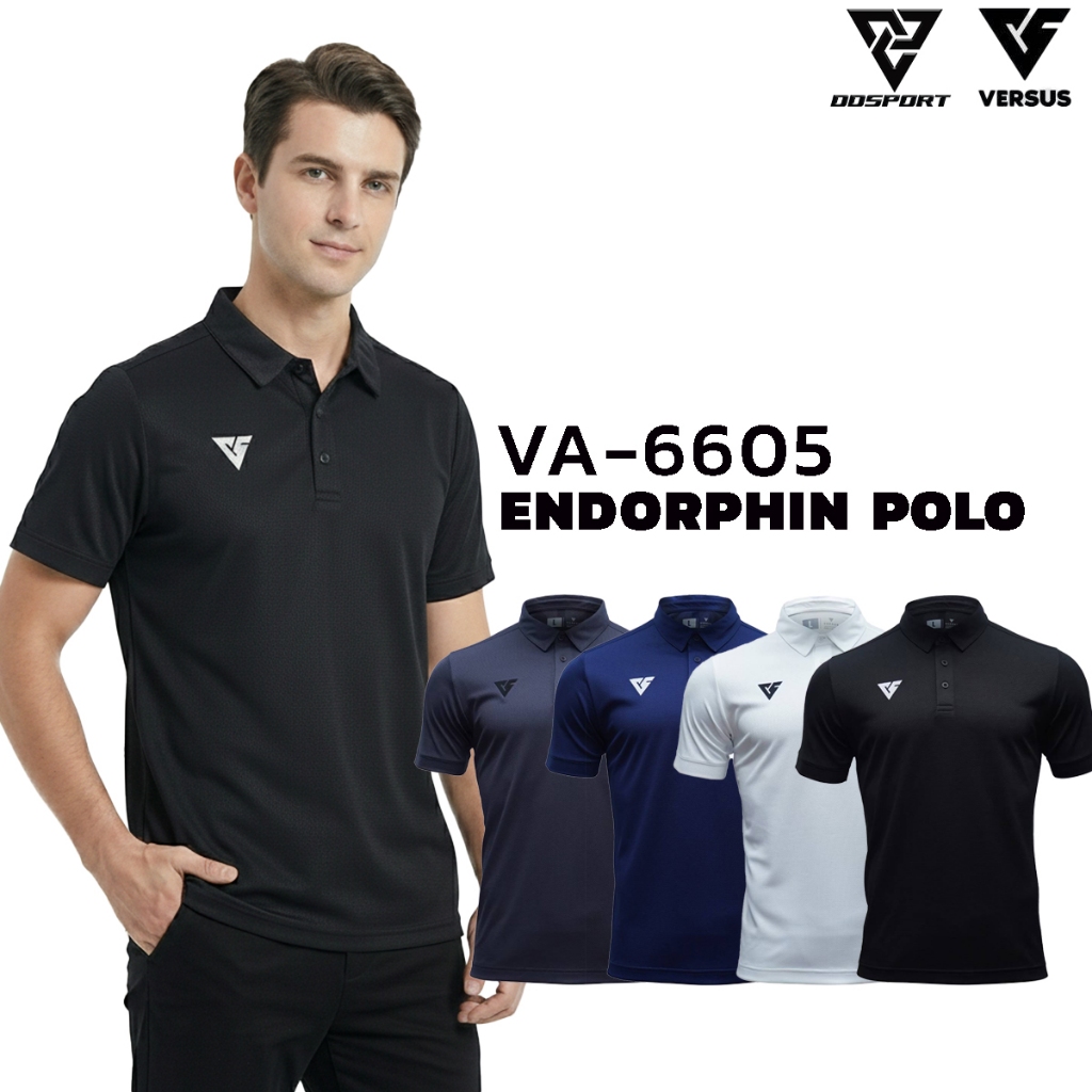 VERSUS VA-6605N เสื้อโปโล คอปก ผ้ากีฬา รุ่น ENDORPHIN POLO