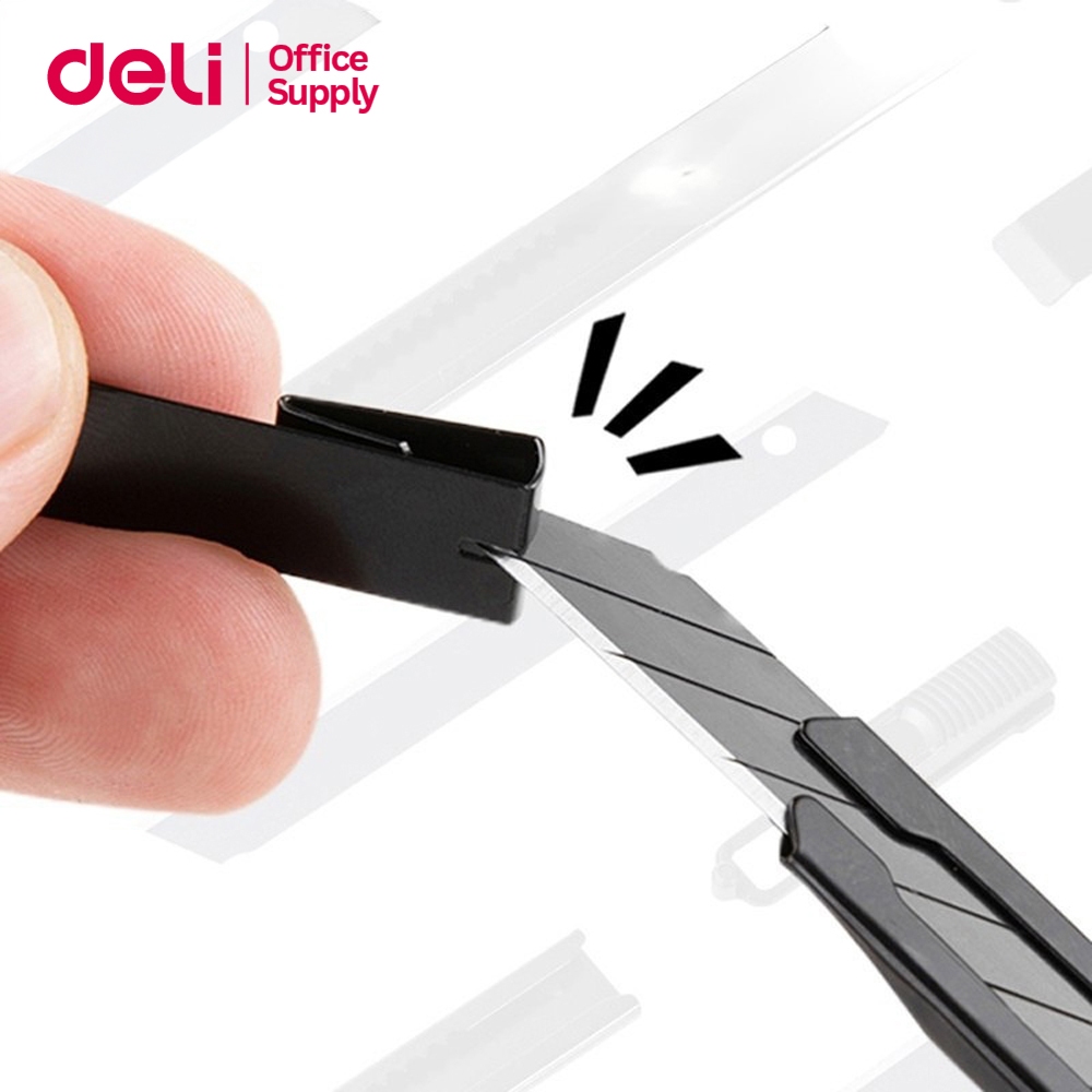 Deli كتر 9 مم بمقبض ستانلس — صورة 5