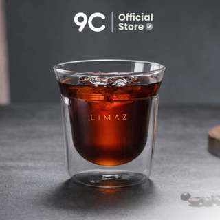 แก้ว ✨ Double Layer Coffee Cup "LIMAZ" รุ่น แก้วเรียกแล้วไม่ได้ยิน ขนาด 180 ml. คุณภาพ Premium 🔥