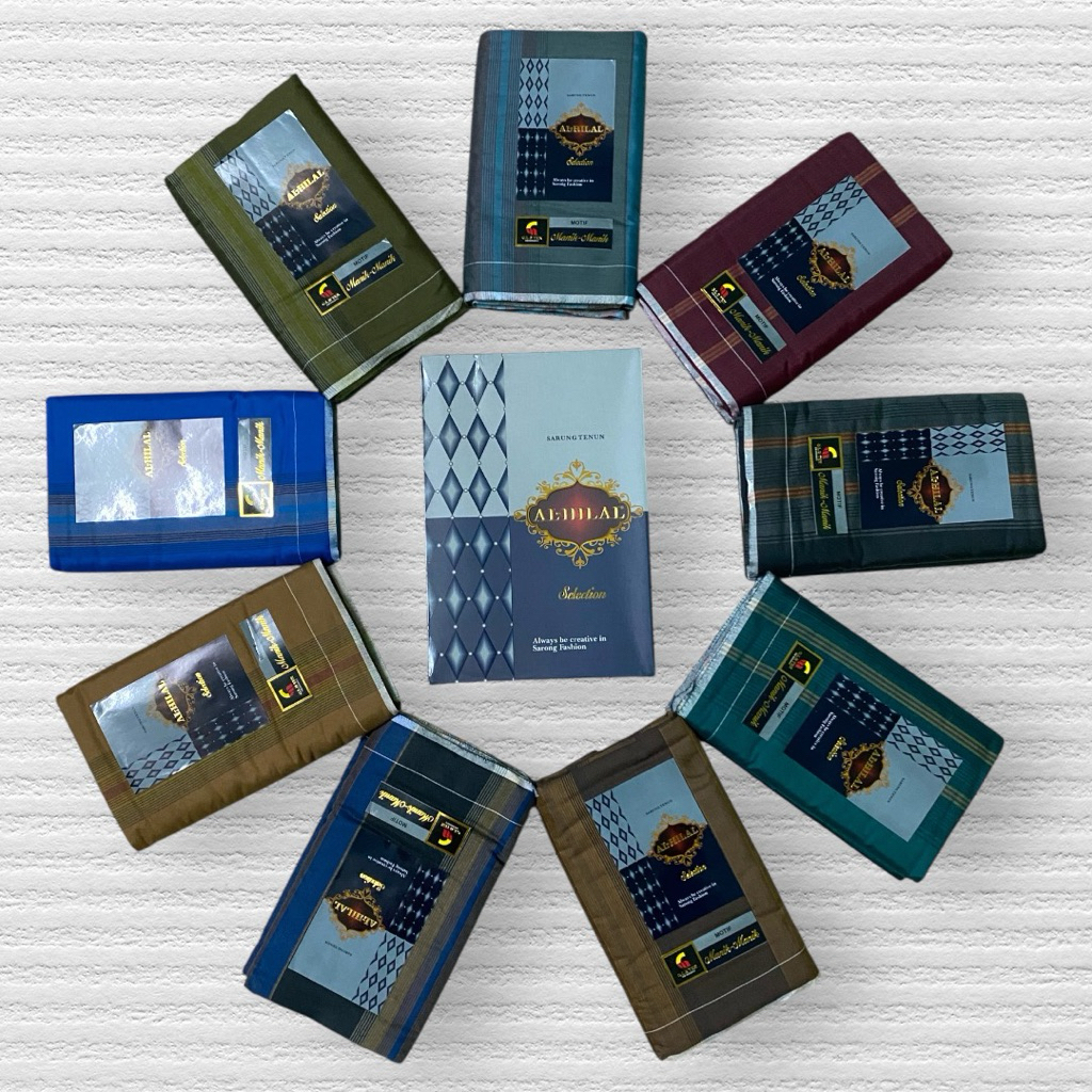 ผ้าโสร่งผู้ชาย แบรนด์AL-HILAL เย็บแล้ว พร้อมกล่อง