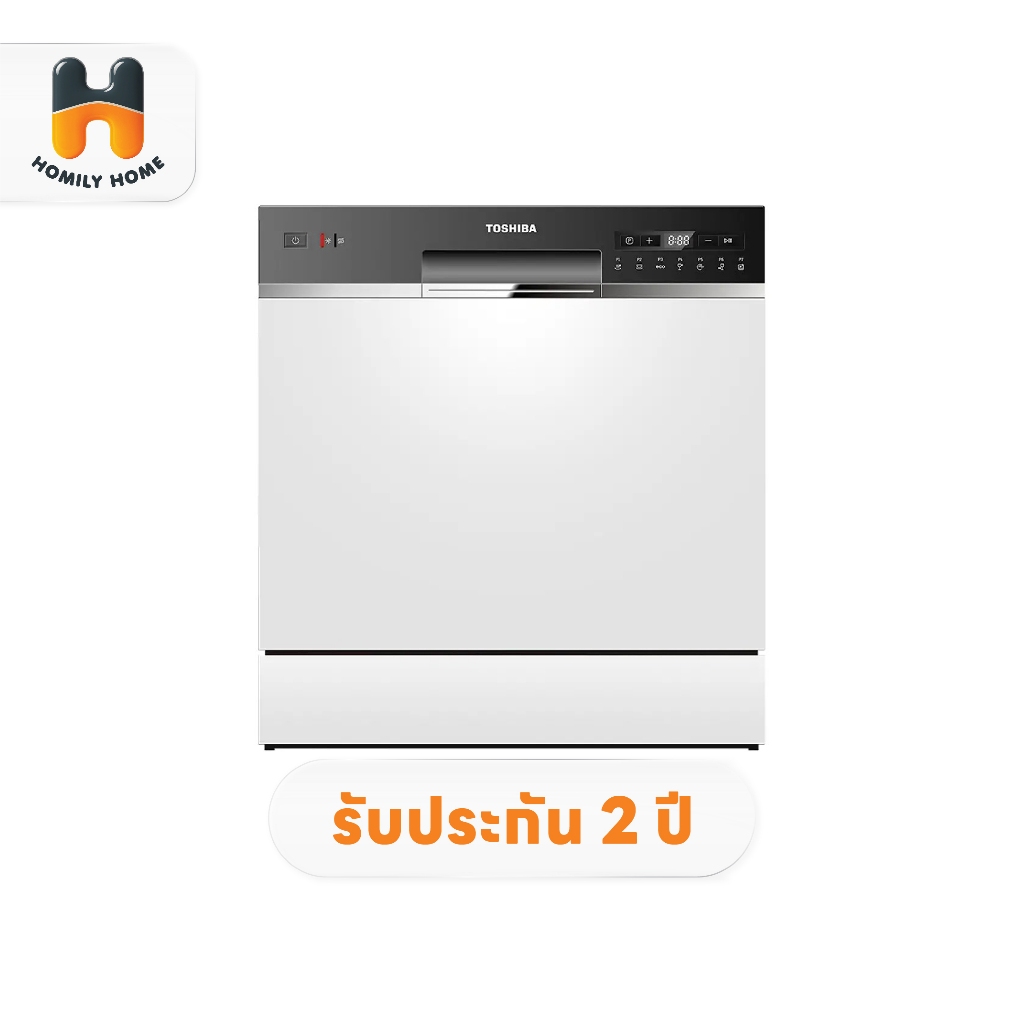 TOSHIBA เครื่องล้างจาน รุ่น DW-08T1(S)-TH (96ชิ้น) หน้าจอ LED