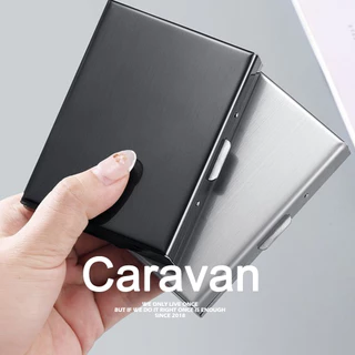 Caravan Crew Card Holder กระเป๋าใส่บัตร ที่ใส่บัตร 6 ช่อง กล่องสแตนเลส ใส่บัตรเครติต