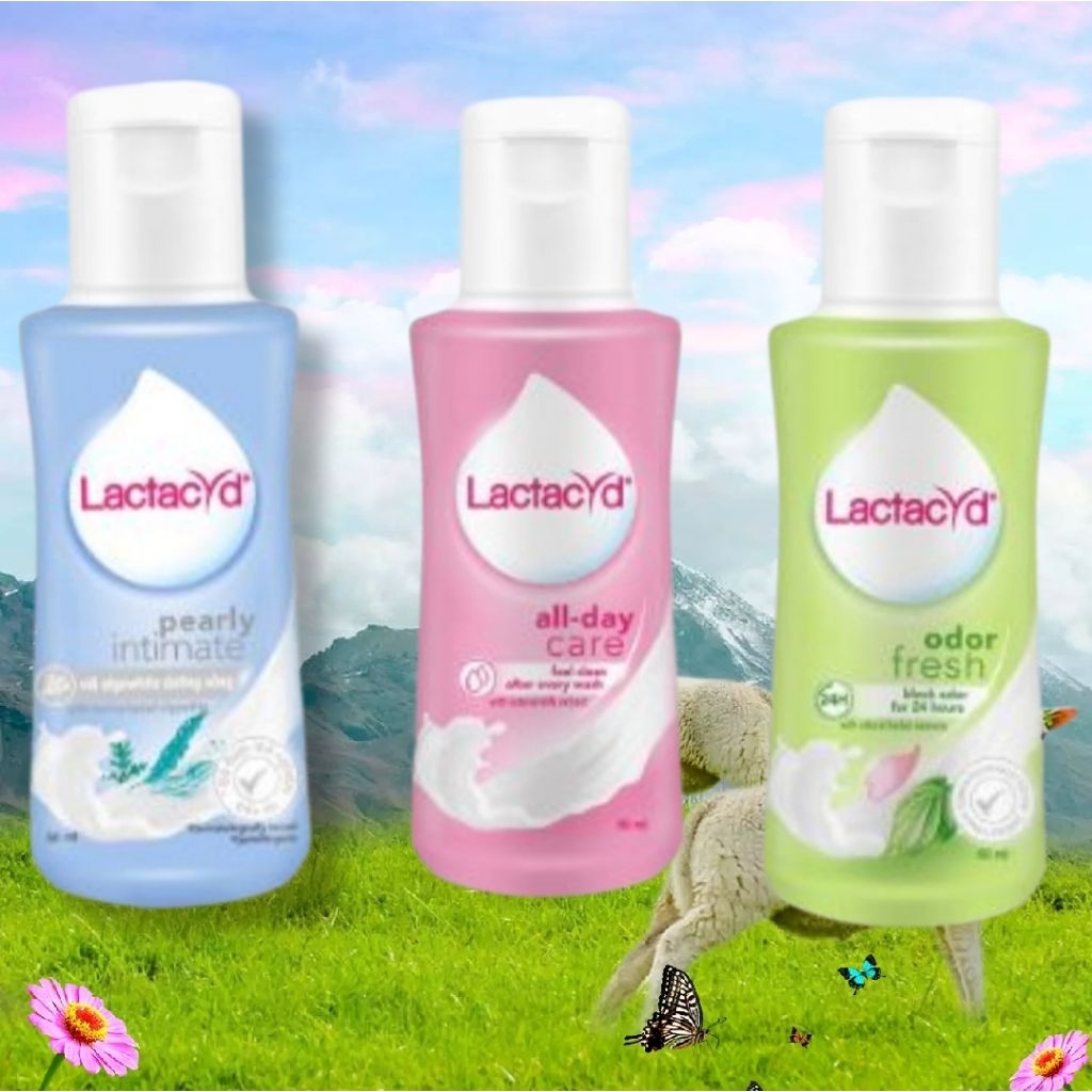 สบู่เหลวอนามัย แลคตาซิด Lactacyd odor fresh all day care pearly intimate เพื่อจุดซ่อนเร้น ขนาดพกพา Feminine 60ml